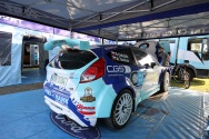 Rallye Český Krumlov: Čtvrtek - servisní areál